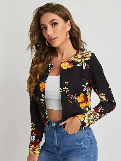 Jowi | Bloemenprint Damesblazer – Elegant & Luchtig