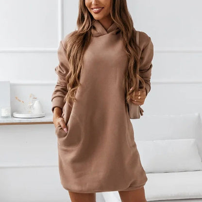 Zachte Casual Hoodie Jurk
