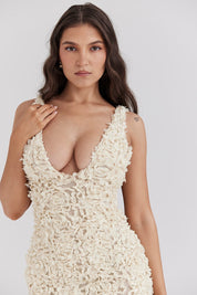 Giulia | Maxi Gala Jurk Met Rozenprint