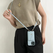 Leren Crossbody Telefoon Hoesje met Pasjeshouder