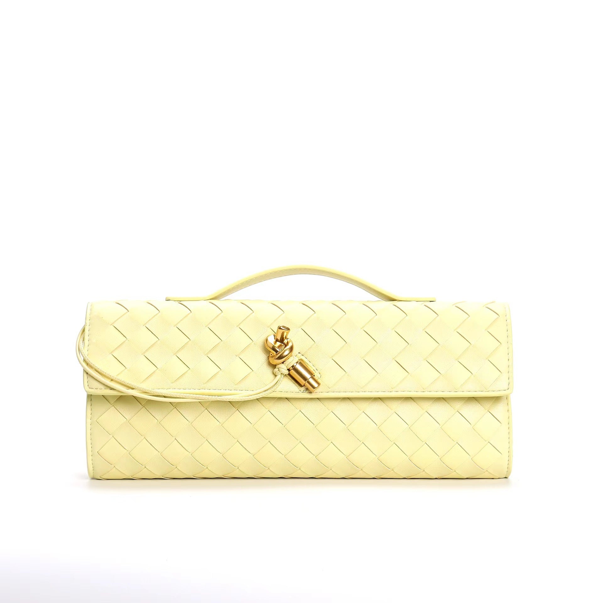 Leora | Luxe Schoudertas - Woven Clutch