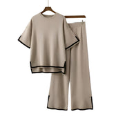 Sela | Sportief en Chique Set van Zachte Strechstof - Top en Broek