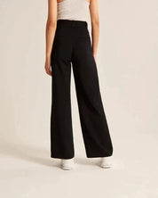 Jiska | Stijlvolle Pantalon Wijde Pijpen Dames - Trendy, Comfy met Hoge Taille