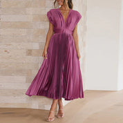Dana | Elegante Maxi V-hals Jurk