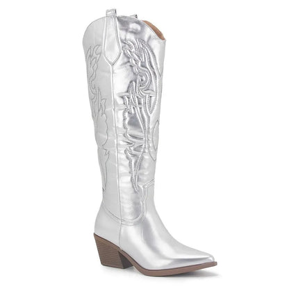 Dieke | Western Stijl Kunstleren Cowboylaarzen