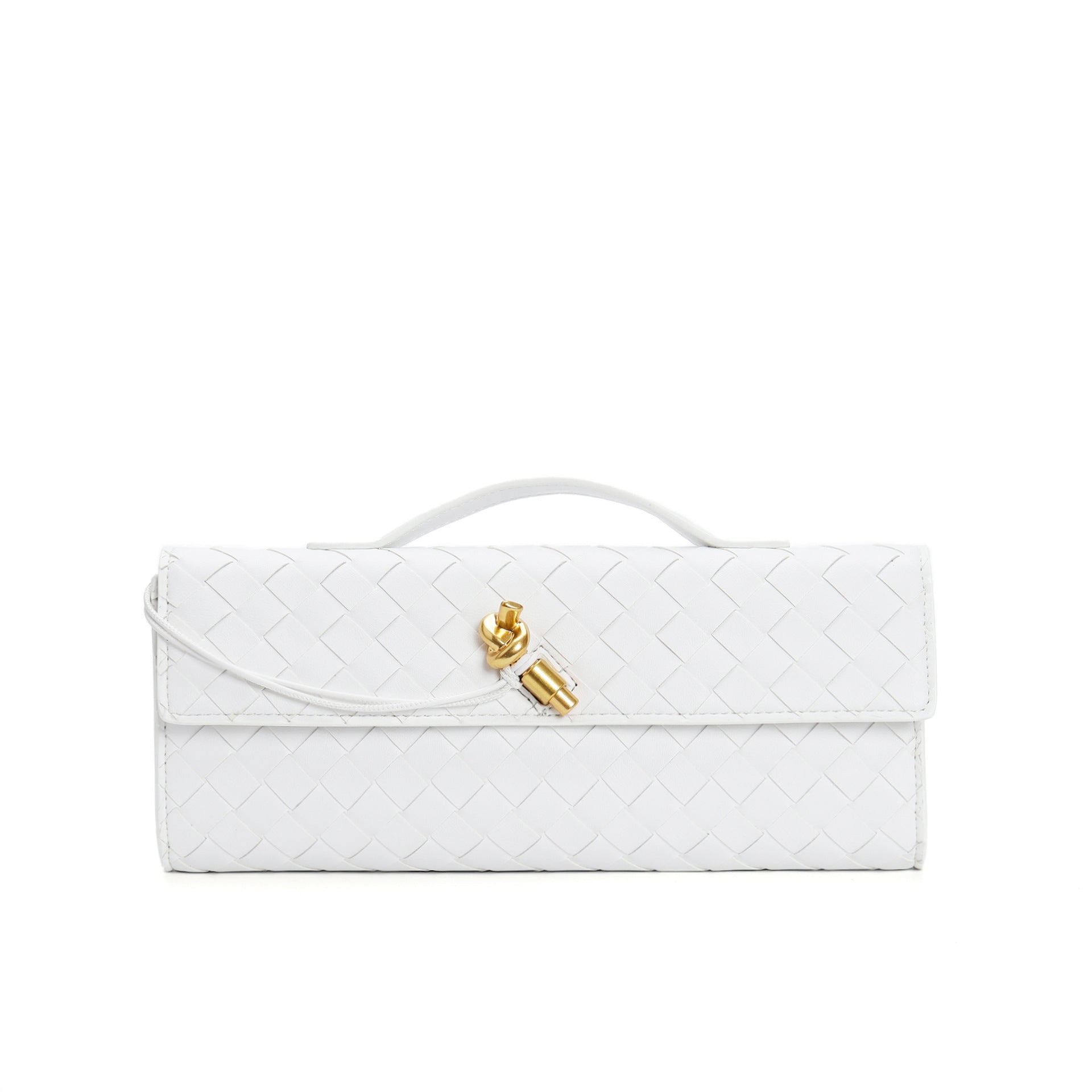 Leora | Luxe Schoudertas - Woven Clutch