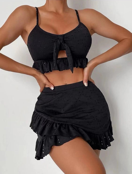 Jinte | Tweedelige Set van Katoen  – Mouwloze Top & Skort