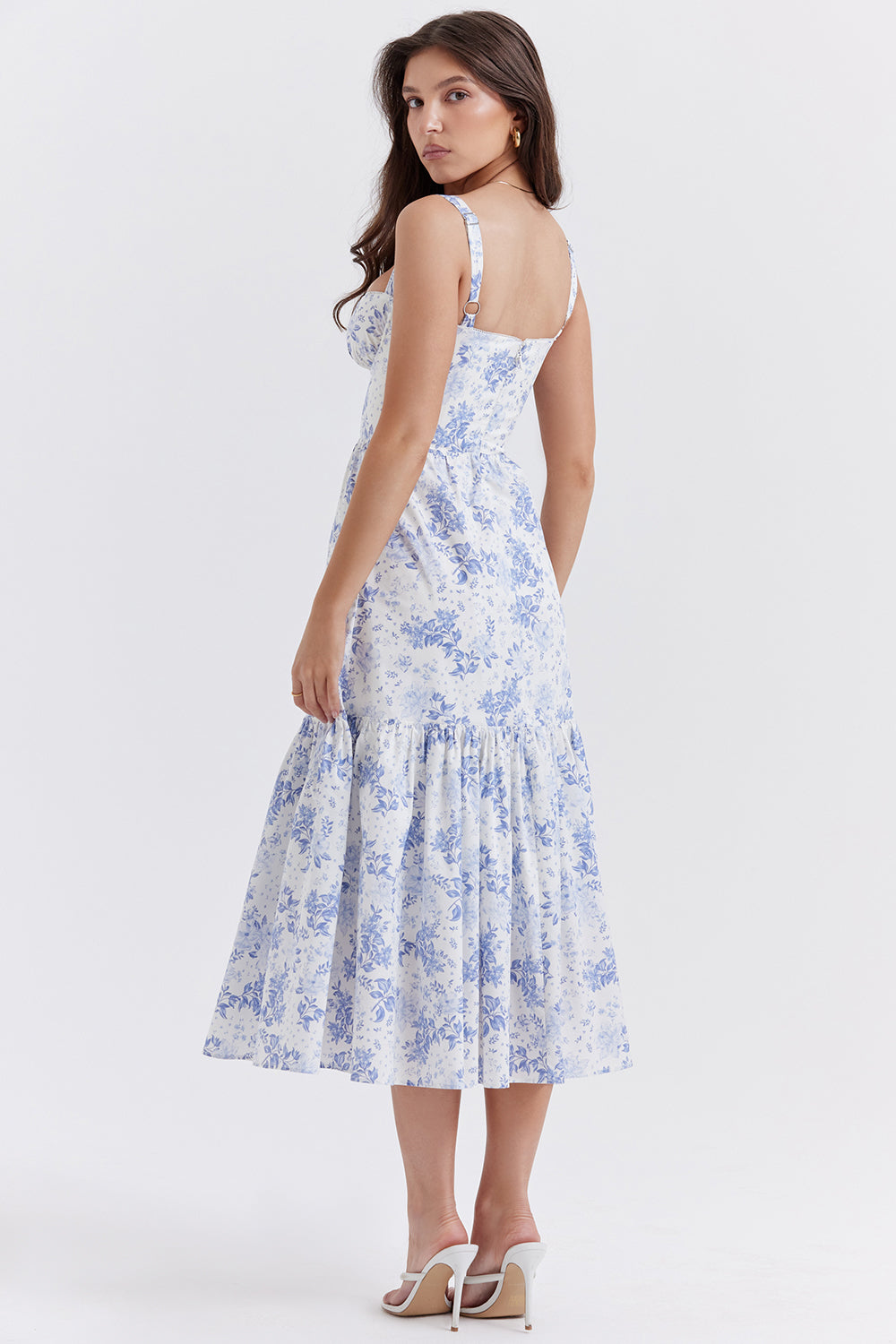 Jo | Zomerse Bloemen Midi Zonnejurk