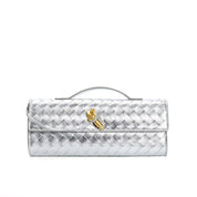 Leora | Luxe Schoudertas - Woven Clutch