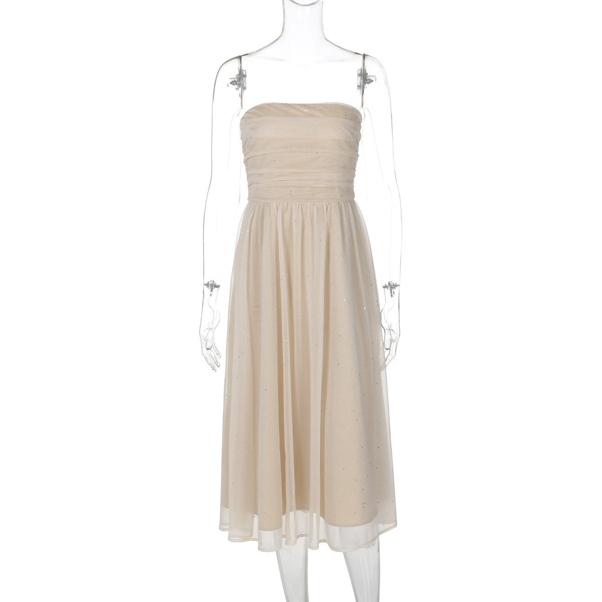 Jessa | Chique midi-jurk met Subtiele Pailletten