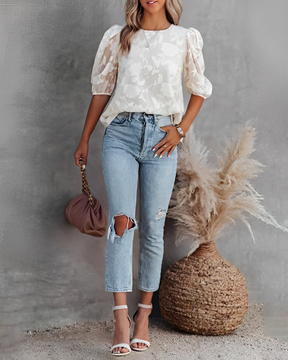 Gratia | Dames Blouse met Bloemenprint en Elegant Design