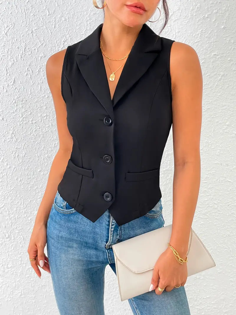 Anic | Elegant Dames Gilet – Getailleerd Model & Verstelbaar