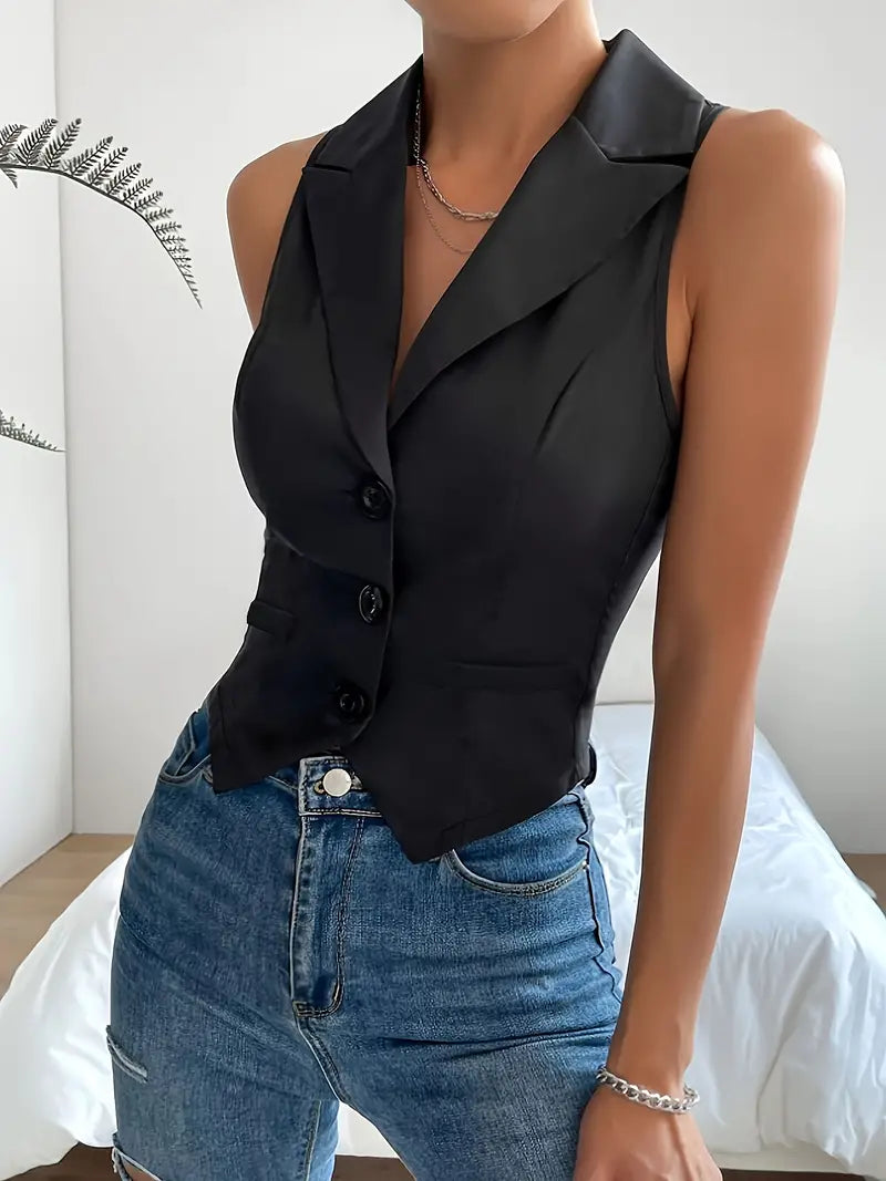 Anic | Elegant Dames Gilet – Getailleerd Model & Verstelbaar