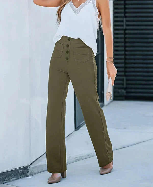 Benthe | Modieuze Broek Met Hoge Taille
