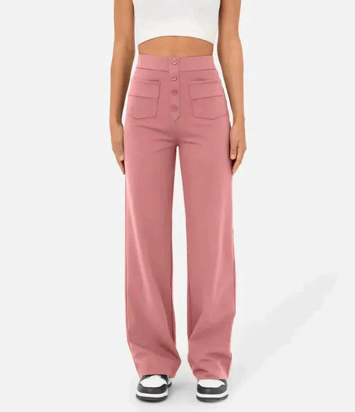 Benthe | Modieuze Broek Met Hoge Taille