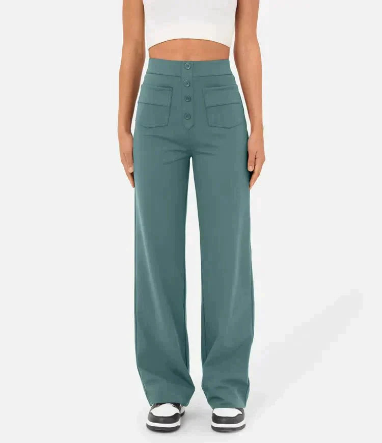 Benthe | Modieuze Broek Met Hoge Taille