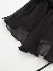 Verah | Camisole Top met Transparante Chiffonlaag – Elegant