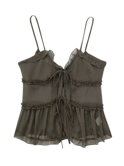 Red | Romantische en Elegante Ruches Top