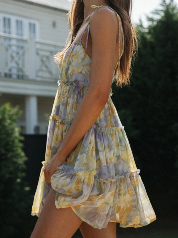 Paris | Zomers Mini Jurkje met Print