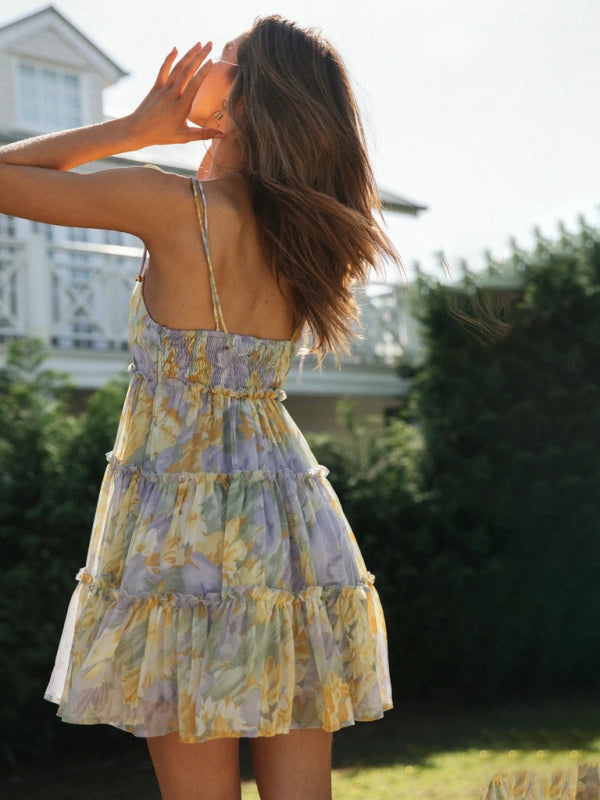 Paris | Zomers Mini Jurkje met Print