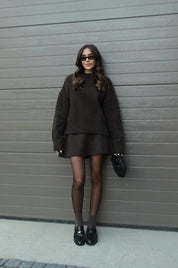 Violet | Gebreide set met Top en Rok