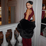 Antonella | Pailletten Maxi Jurk Rood – Elegant & Feestelijk