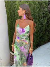 Nadyne | Stijlvolle Maxi-Jurk met Open Rug