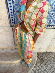 Solange | Chique Tweedelige Set & Jurk Met Print