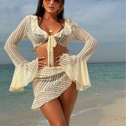 Sjaris | 3-Delige Bikini Set - Bikini & Strand Set Cover Up