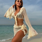 Sjaris | 3-Delige Bikini Set - Bikini & Strand Set Cover Up