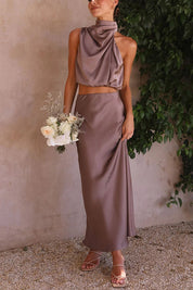 Rosia | Elegante Two-Piece Set van Satijn