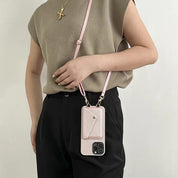 Leren Crossbody Telefoon Hoesje met Pasjeshouder