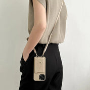 Leren Crossbody Telefoon Hoesje met Pasjeshouder