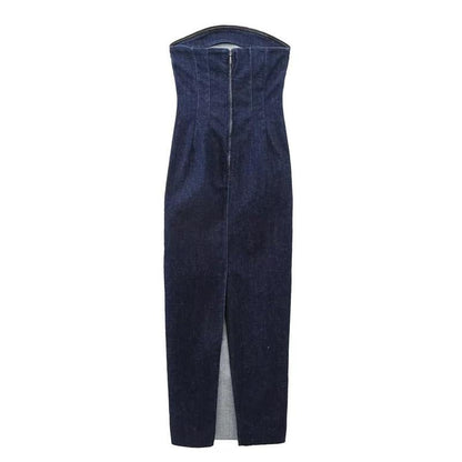 Siem | Ultieme Strapless Zomerjurk van Denim