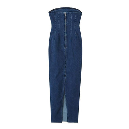 Siem | Ultieme Strapless Zomerjurk van Denim