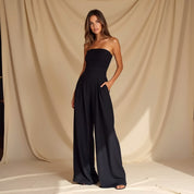 Malia | Elegante Strapless Jumpsuit met Korset Look