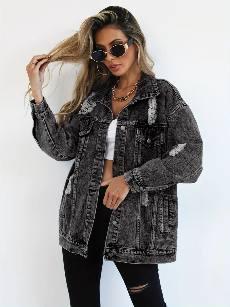 Blizz | Oversized Spijkerjas Dames – Casual Denim Look