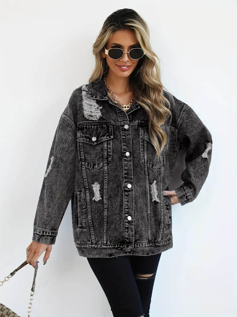 Blizz | Oversized Spijkerjas Dames – Casual Denim Look