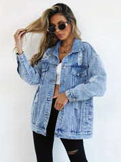 Blizz | Oversized Spijkerjas Dames – Casual Denim Look