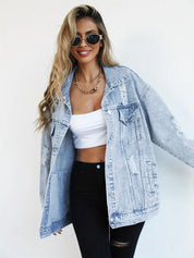 Blizz | Oversized Spijkerjas Dames – Casual Denim Look