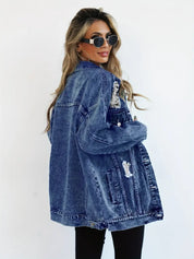 Blizz | Oversized Spijkerjas Dames – Casual Denim Look