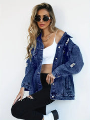 Blizz | Oversized Spijkerjas Dames – Casual Denim Look