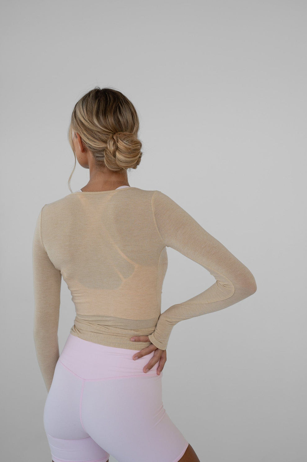 Loura | Lange Mouwen Yoga Wikkelblouse