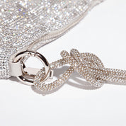 Luxe Glanzende Tas met Ketting Detail