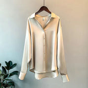 Feline | Elegante losse satijnen blouse voor dames