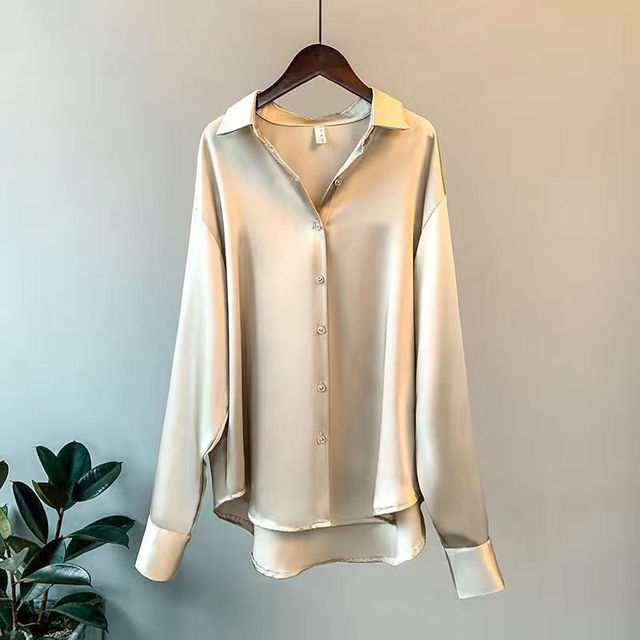 Feline | Elegante losse satijnen blouse voor dames