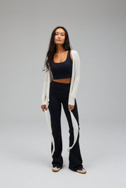 Loura | Lange Mouwen Yoga Wikkelblouse Wit