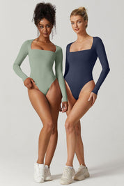 Naya | Longsleeve Body met Vierkante Hals