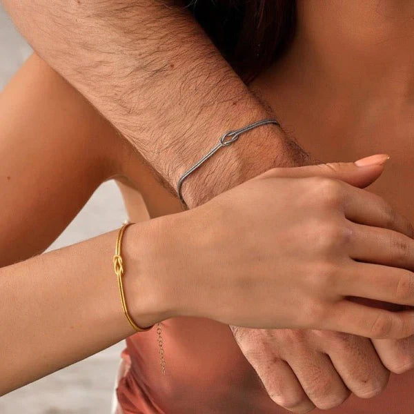 Amore | Minimalistische Liefdesknoop Armband