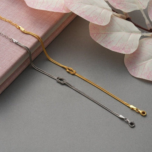 Amore | Minimalistische Liefdesknoop Armband